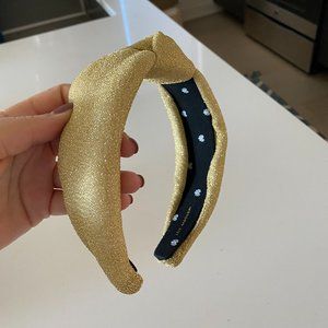 Lele Sadoughi Gold Knotted Headband